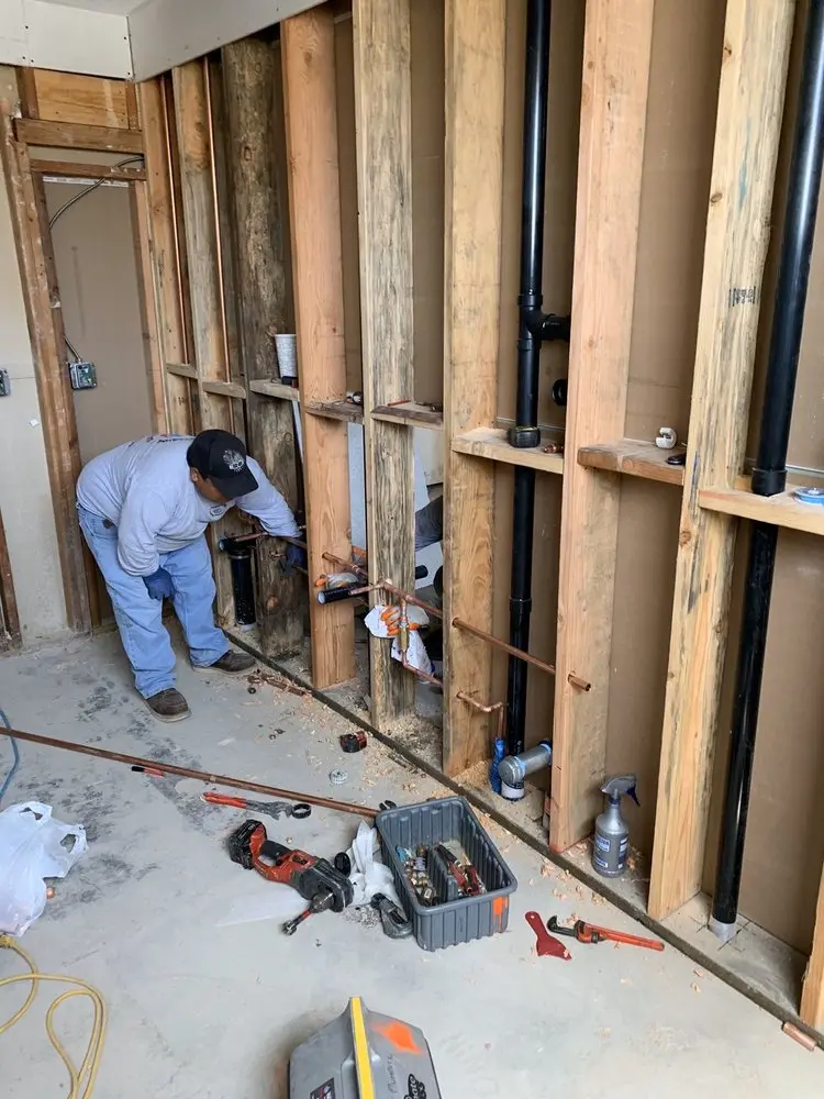 Commercial rough-in plumbing for Gas Line Repair in Columbia City